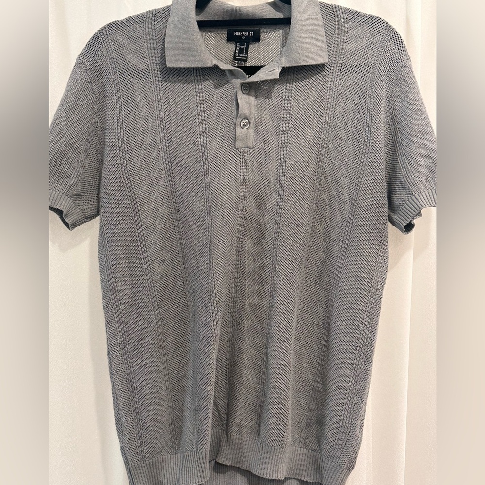 Men's Gray Polo Shirt
